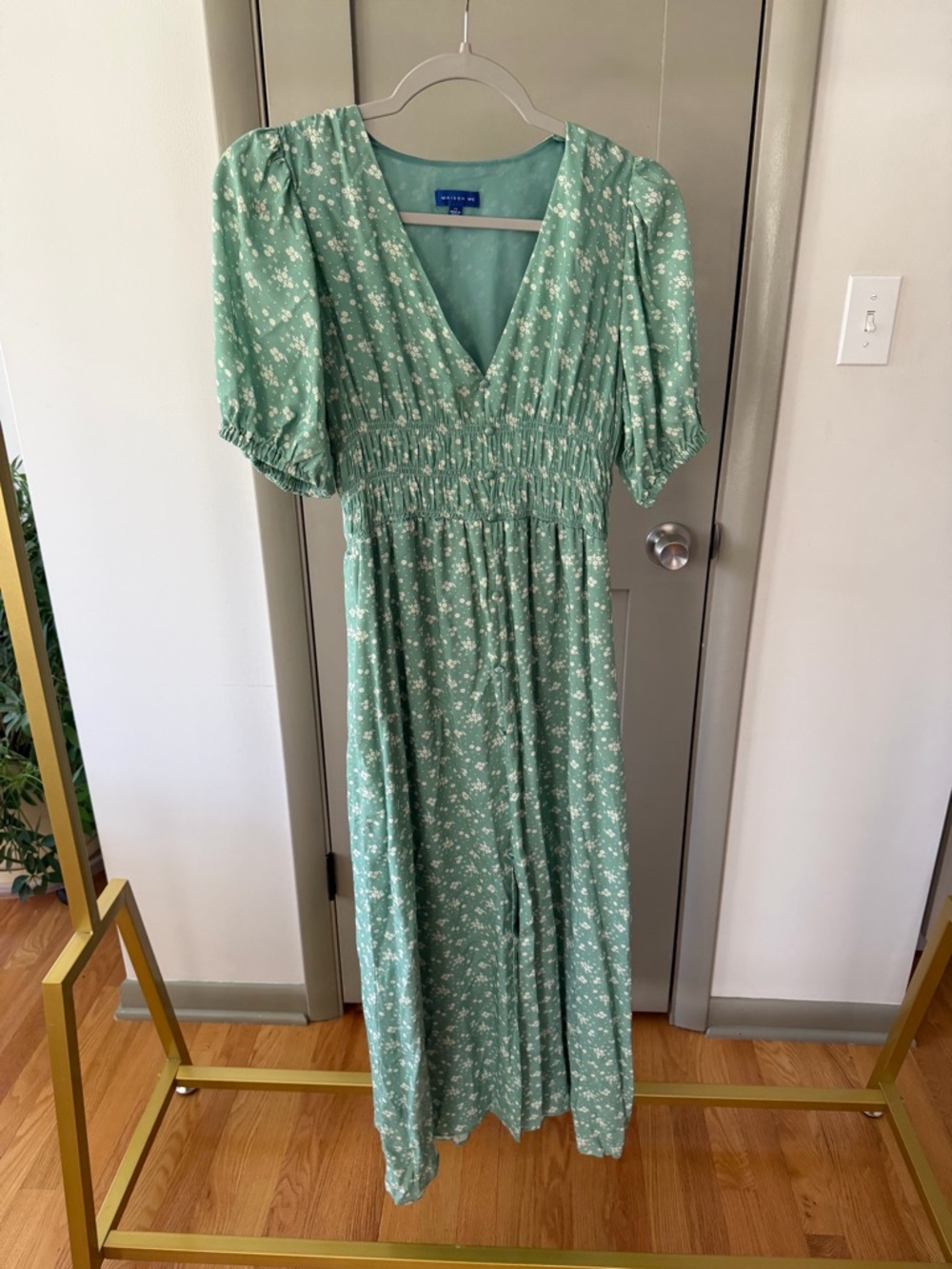Maisonette Maison Me Marguerite Dress Sage Floral Maxi Dress
